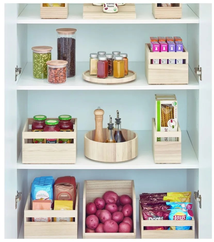 Въртящ се кухненски органайзер, изработен от дърво от пауловния , ø 26,7 cm Eco - iDesign