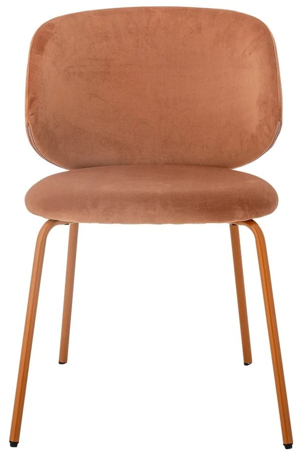 Оранжеви кадифени трапезни столове в комплект от 2 бр. Ponte – Bloomingville