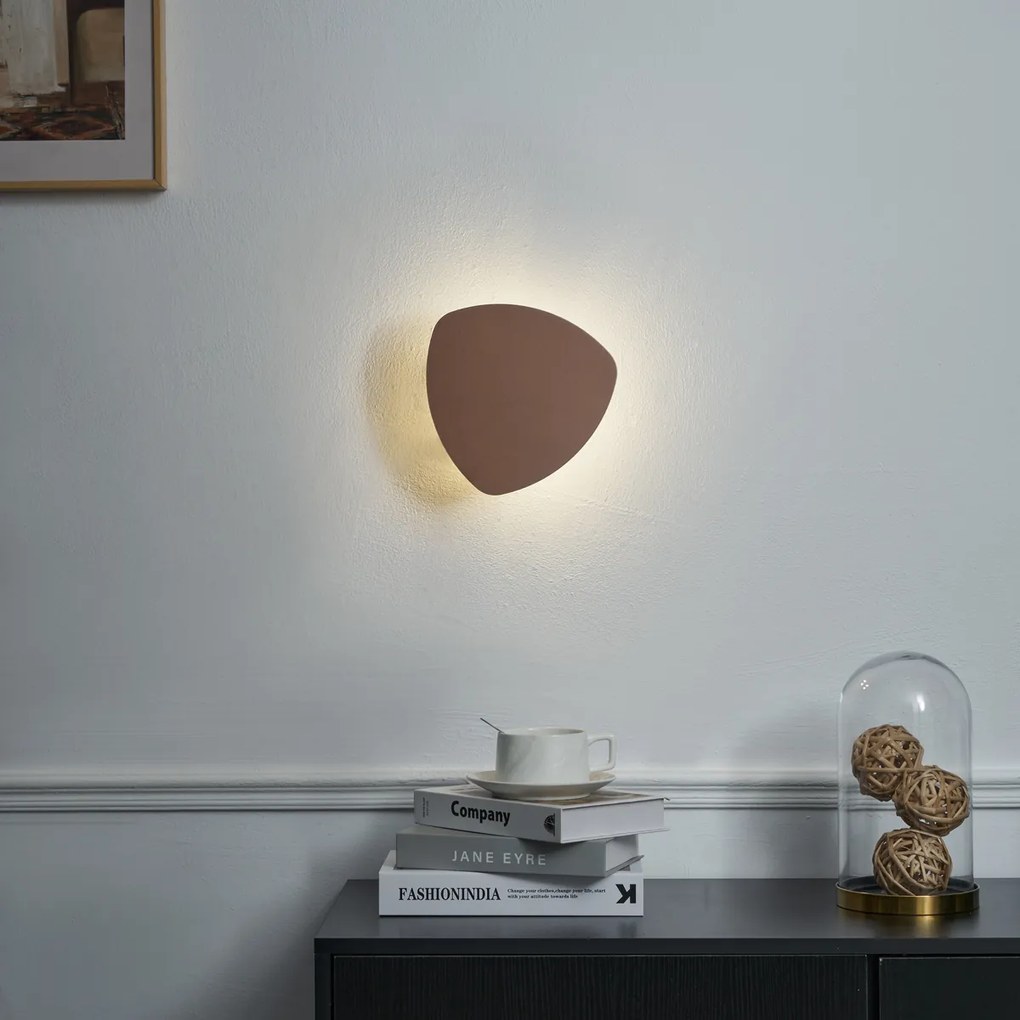 Дизайнерска стенна лампа бронзова органична 20 см 2 светлини - Pulley