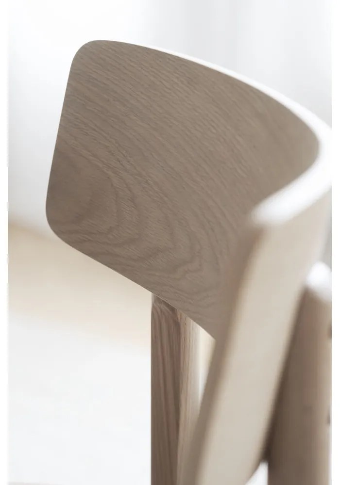 Кафяв коняк/естествени трапезни столове в комплект от 2 бр. от имитация на кожа Wolcott – Rowico