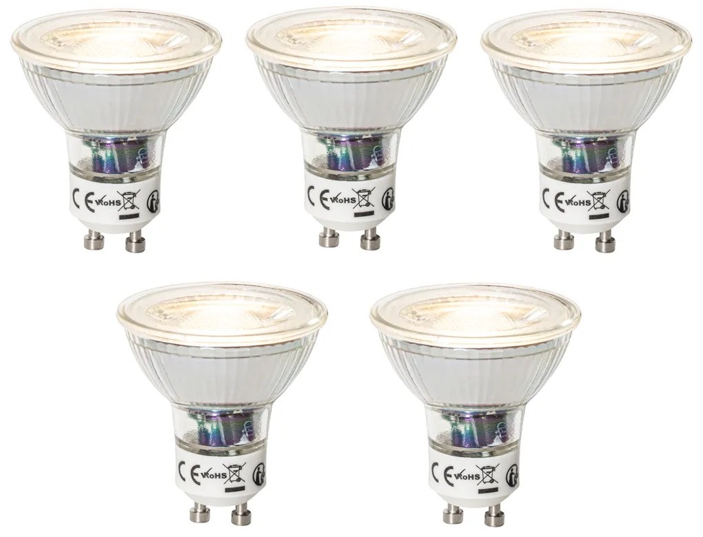 Комплект от 5 димируеми LED крушки GU10 7W 600 lm 3000K