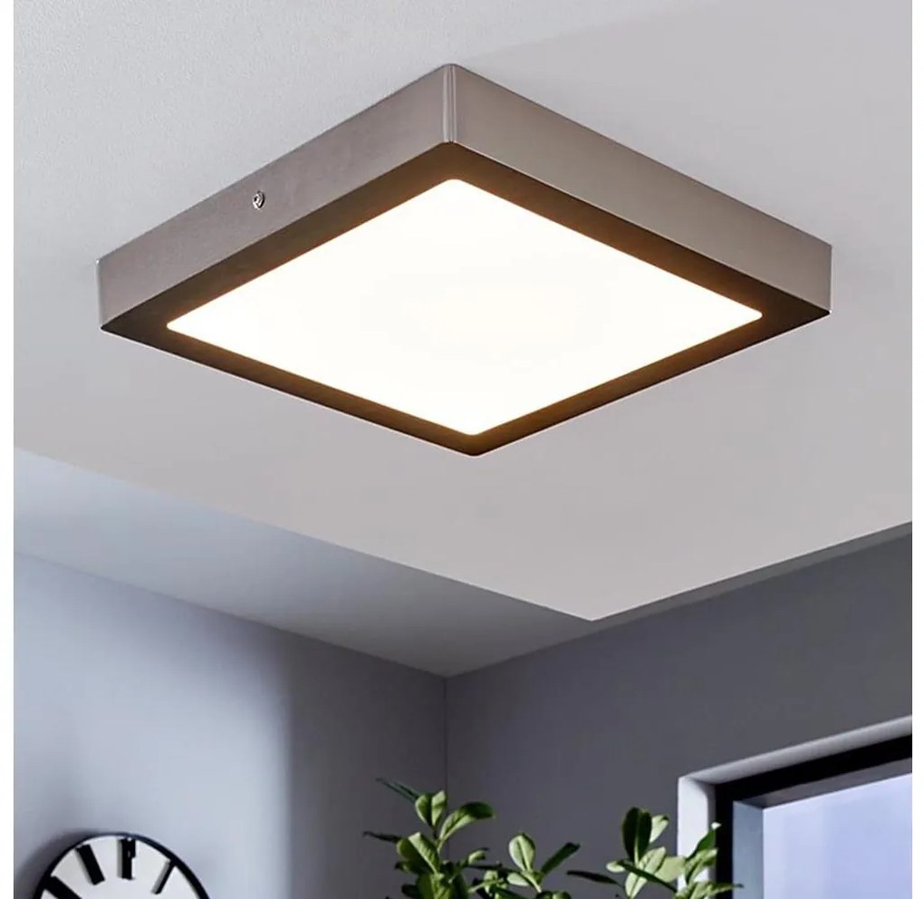 Eglo 78218 - LED таванно осветително тяло FUEVA LED/22W/230V 30x30 cm матов хром