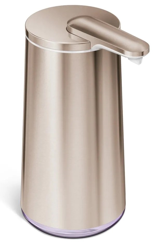 Автоматичен стоманен дозатор за сапун в златист цвят 266 ml - simplehuman