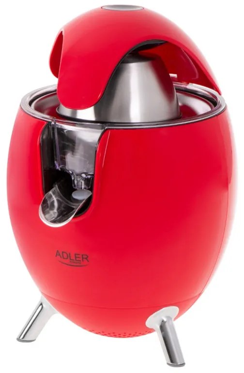 Цитрус преса Adler AD 4013R, 800W, Система против капене, Червен