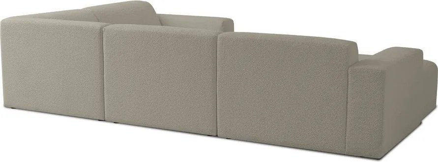 Светлокафяв ъглов диван от букле ("U" форма) Roxy – Scandic