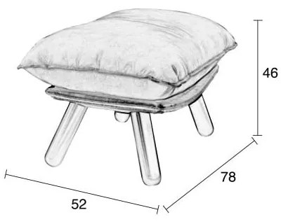 Табуретка за крака Lazy - Zuiver