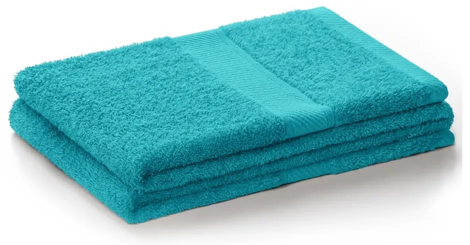 Синя/тюркоазена кърпа със смес от бамбук от тери 50x100 cm Bamby – DecoKing