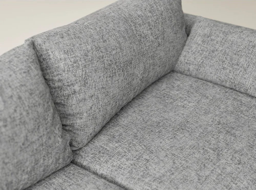 Сив шенилов сгъваем/с място за съхранение ъглов диван (ляв ъгъл) Leon – Maison de Rêve