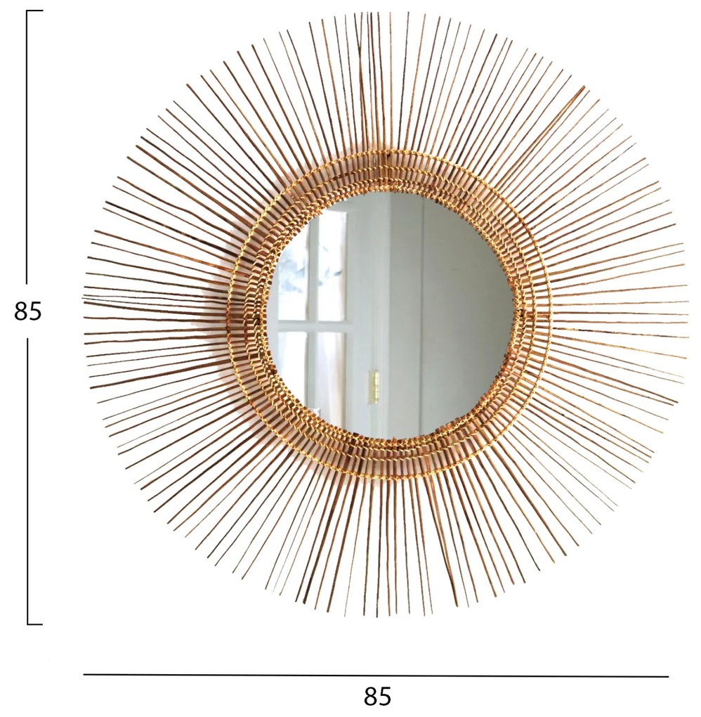 Огледало Ф85 - HM7733 цвят натурал
