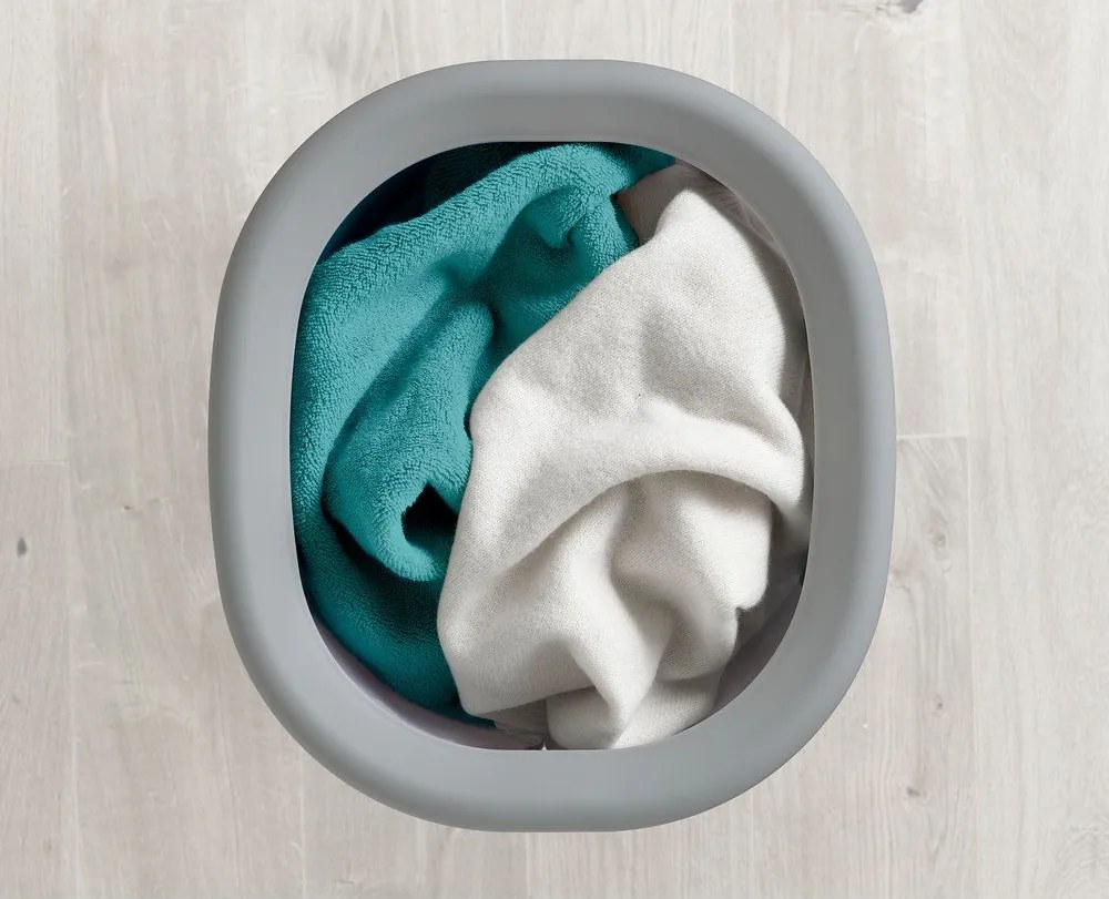 Светлосив текстилен кош за пране 50 l Duo – Joseph Joseph