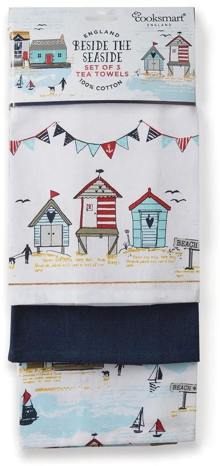 Комплект от 3 памучни кърпи за кухня Beside The Seaside Beside the Seaside - Cooksmart ®