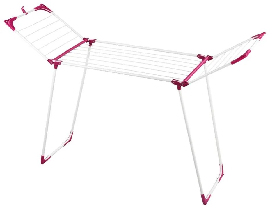 WENKO 3774021100 - Сушилник за дрехи SUMMER DRY 153x76 см бял/розов