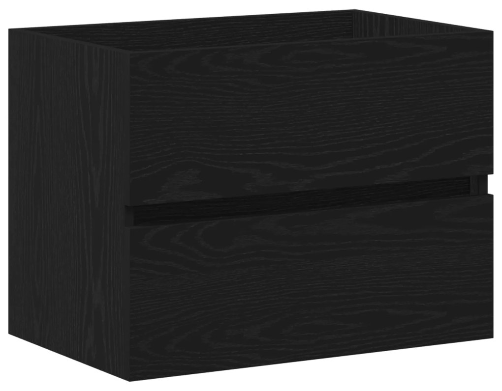 862542 vidaXL Чекмедже за мивка  Черен дъб 60x38,5x45 см Инженерна дървесина