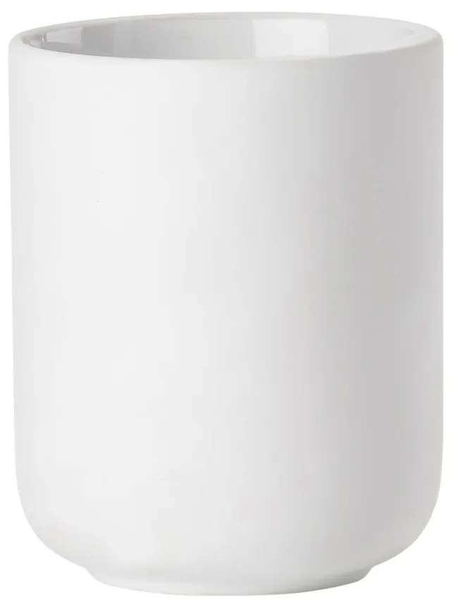 Бяла керамична чаша за четки за зъби Ume - Zone