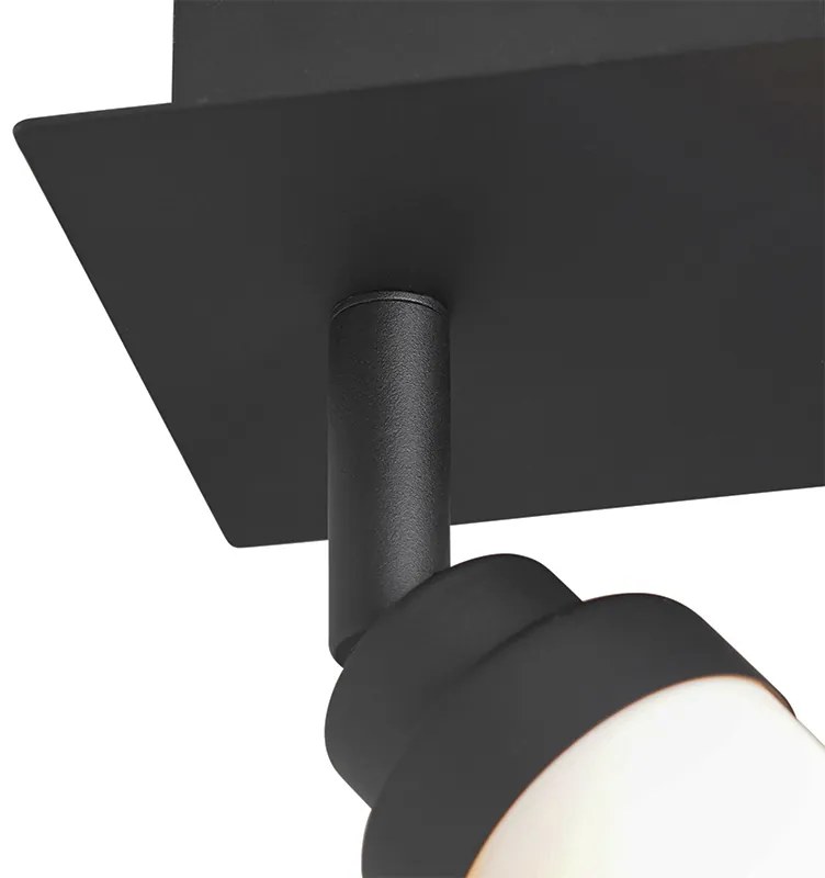 Модерен баня прожектор черен IP44 - Japie