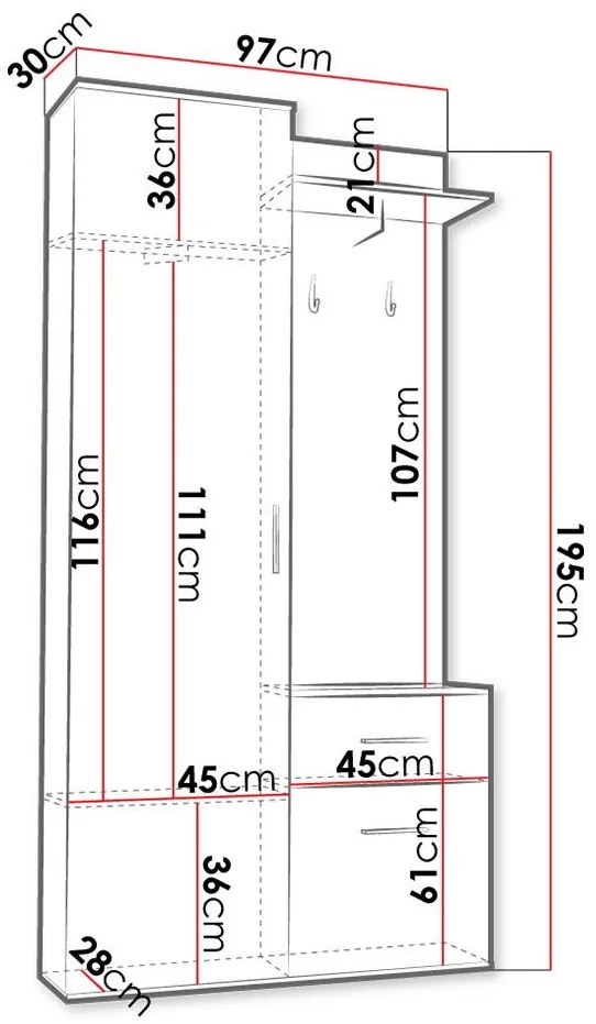 Мебели за антре Rio
