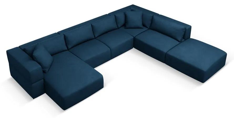 Син ъгъл U-образен диван, десен ъгъл Esther – Milo Casa