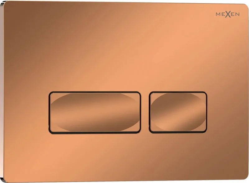 Mexen Tex 04 бутон за промиване, розово злато лъскав - 6104-09