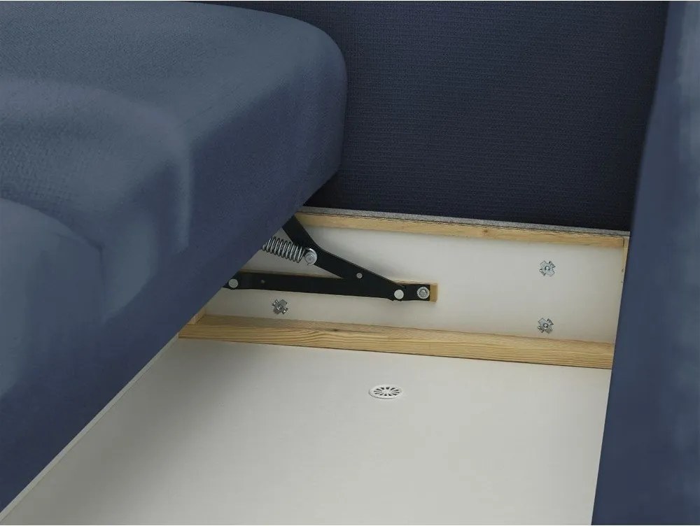 Син сгъваем/с място за съхранение диван 265 cm Ezechiel – Bobochic Paris