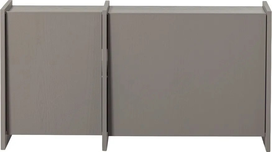 Сива маса за телевизор от декор от ясен 102x53x44 cm Brock – WOOOD