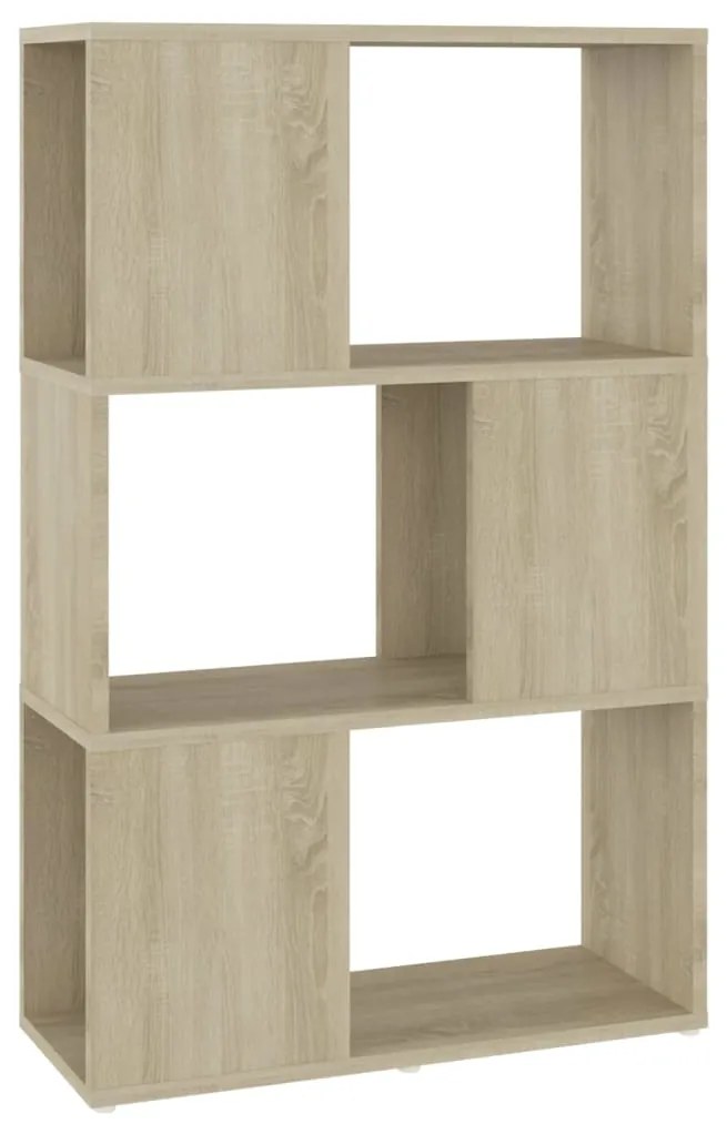 809074 vidaXL Библиотека, дъб сонома, 60x24x94 см, инженерно дърво