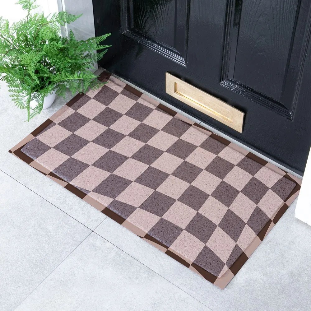 Изтривалка от PVC 40x70 cm Checkerboard – Artsy Doormats