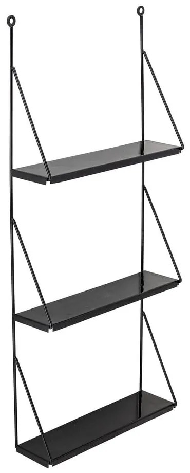 Черен метален стенен рафт Walter - Bloomingville