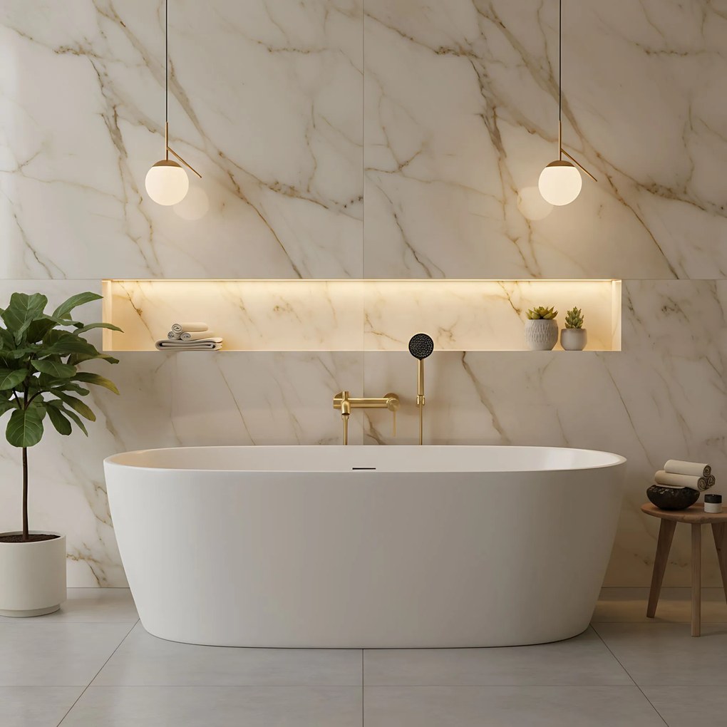 Смесител за вана Rea FOSTER Gold  Brush