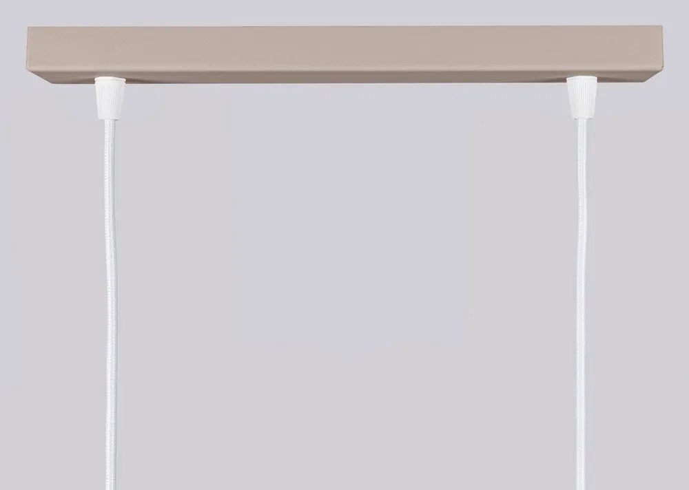 Кафяво-сиво метално висящо осветително тяло Gleam – Sollux