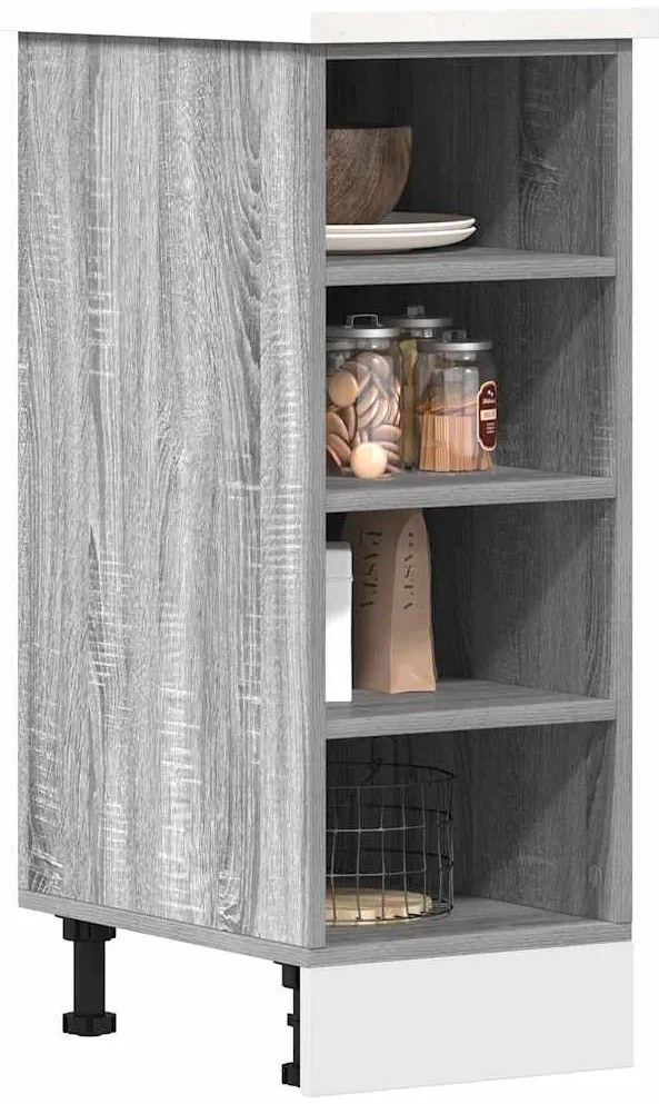 854198 vidaXL Долен шкаф Riga Grey Sonoma 30x44,5x81,5 cm Инженерна дървесина