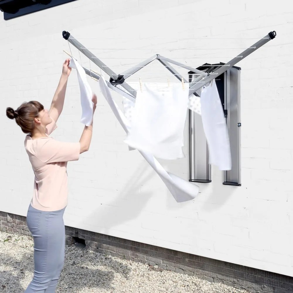 Градинска стенна сушилня за дрехи WallFix 24m – Brabantia