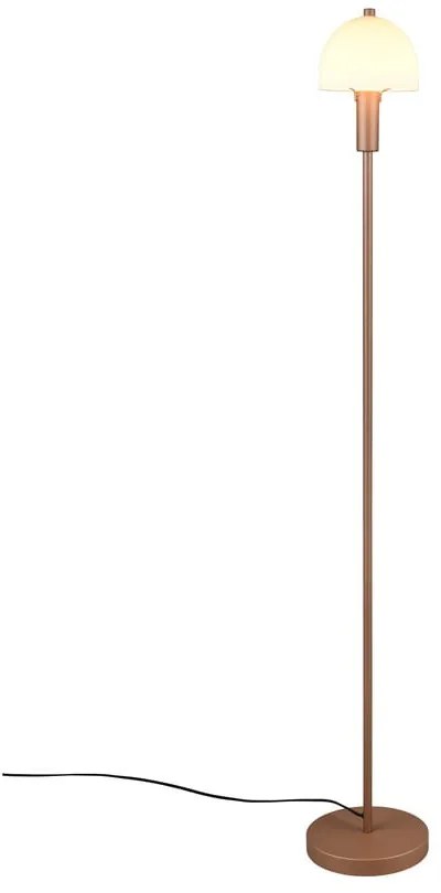 Подова лампа бронзова със стъклен абажур (височина 120 cm) Glenn – Trio
