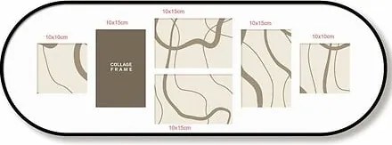 Рамка за снимки atmosphera Alice, Колаж, 70x25 cm