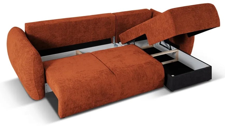 Оранжев ъглов диван (десен ъгъл) Matera - Cosmopolitan Design