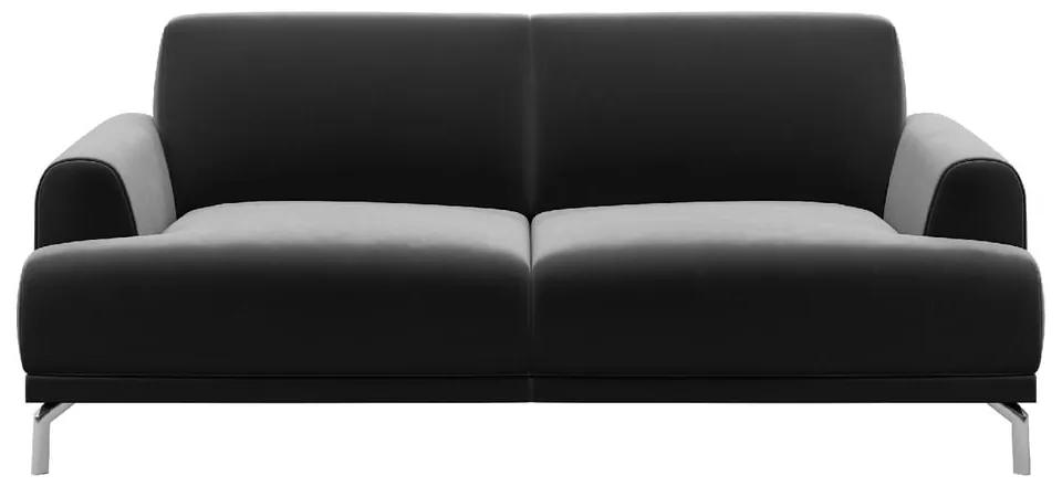 Тъмно сив кадифен диван Puzo, 170 cm Puzzo - MESONICA