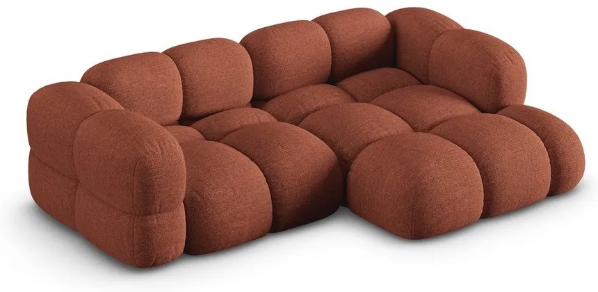 Ъглов диван в тухлен цвят (десен ъгъл) Loretto – Cosmopolitan Design