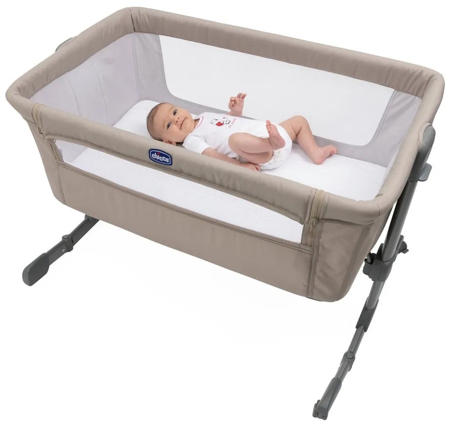 CHICCO Мини кошара - кошче с падаща преграда NEXT 2 ME ESSENTIAL BEIGE