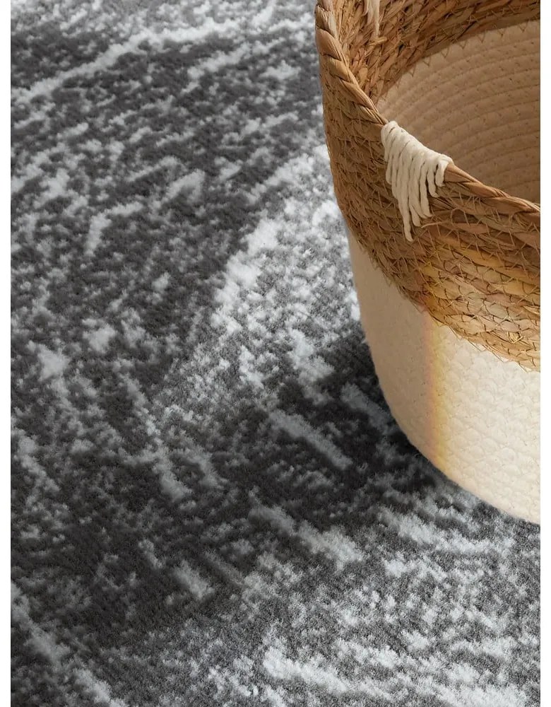 Сиво-кремав кръгъл килим ø 120 cm Gloria Cavallo – Hanse Home