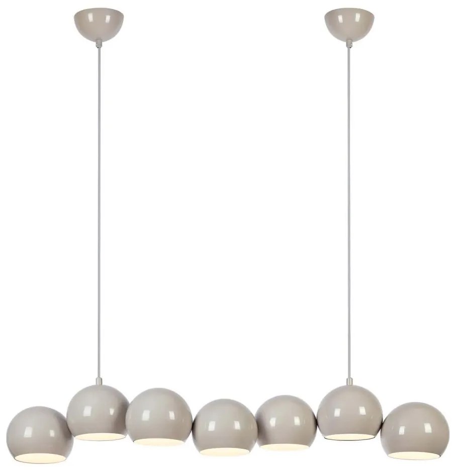 Markslöjd 108914 - Полилей на кабел CUPOLO 7xE14/40W/230V, сив