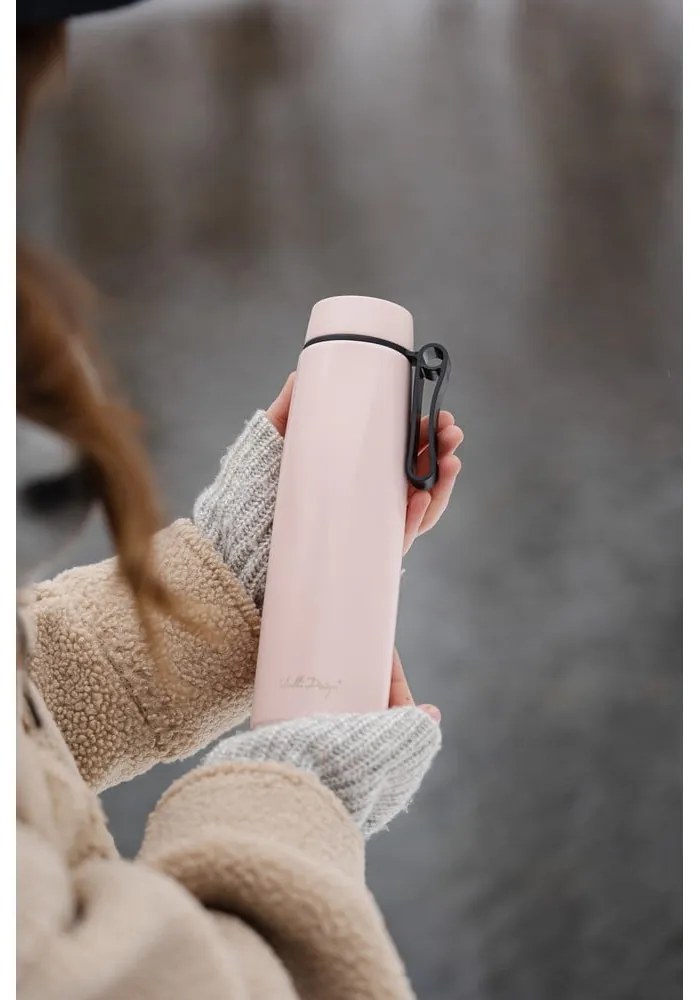 Розов термос 500 ml Fuori – Vialli Design