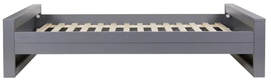 Сиво единично легло 90x200 cm Dennis – WOOOD