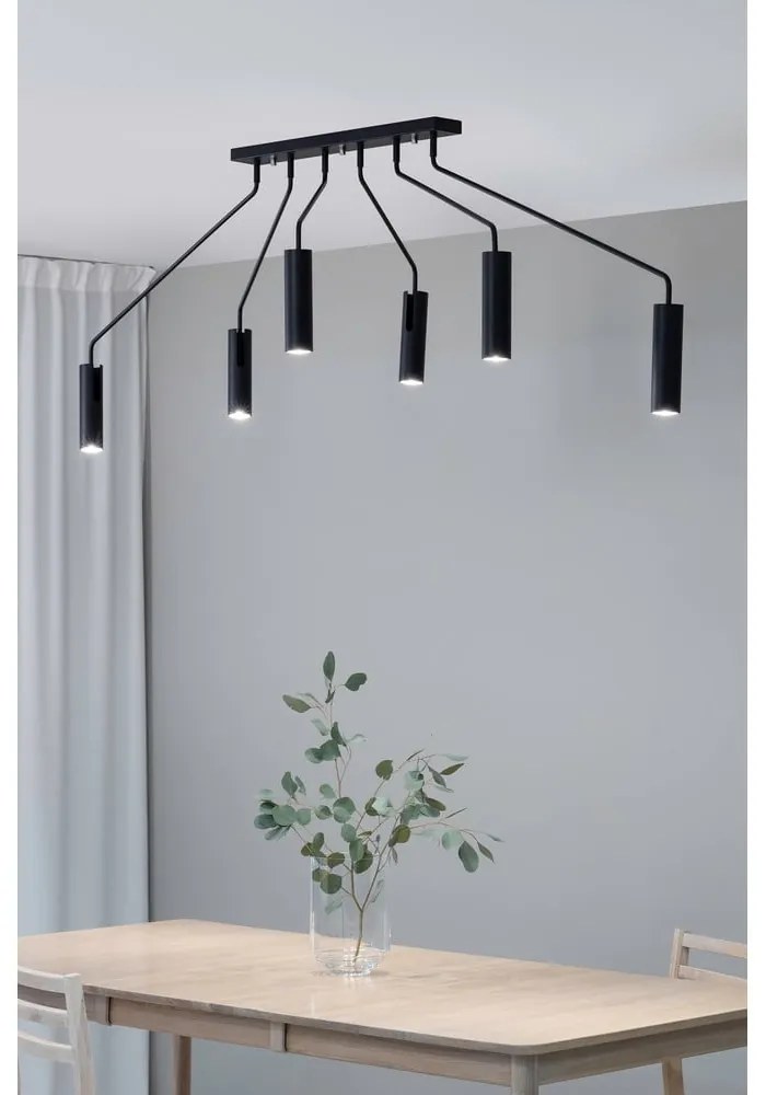 Черна лампа за таван с метален абажур 192 cm Ramus - Markslöjd