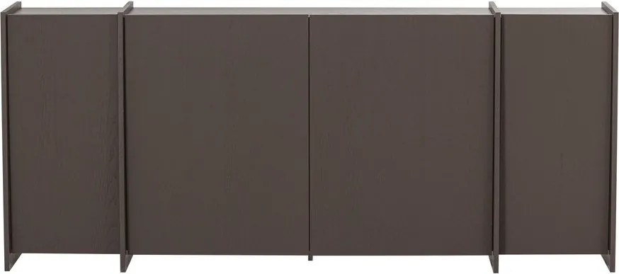 Тъмнокафяв скрин от декор от ясен 200x85x44 cm Brock – WOOOD