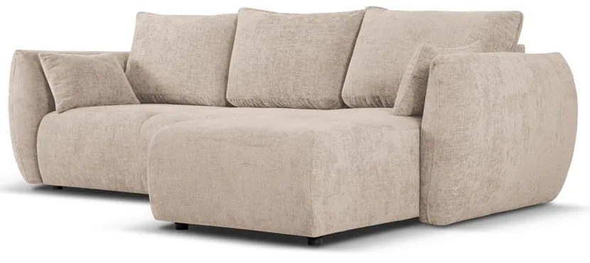 Бежов ъглов диван (десен ъгъл) Matera - Cosmopolitan Design