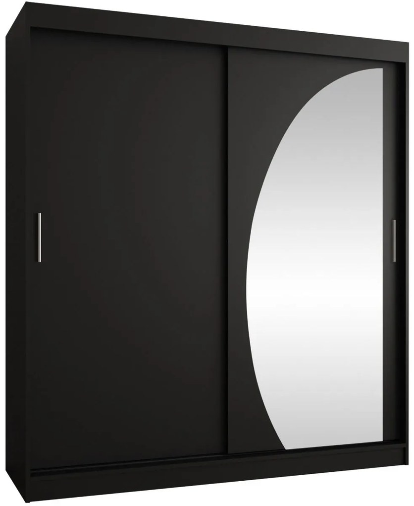 Гардероб Wika 180 плъзгащ-Черно