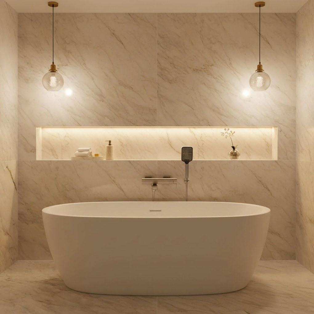 Смесител за вана Rea Arlo Nickle  Brush