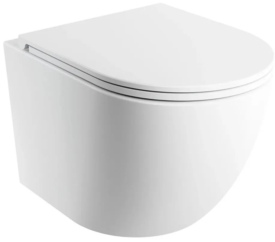 OMNIRES OTTAWASPXMWBM - Конзолна тоалетна OTTAWA с капак SoftClose, керамика/бяла