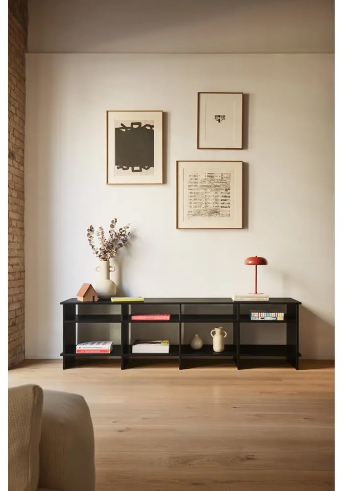 Черна маса за телевизор 180x50x40 cm Inari – Teulat