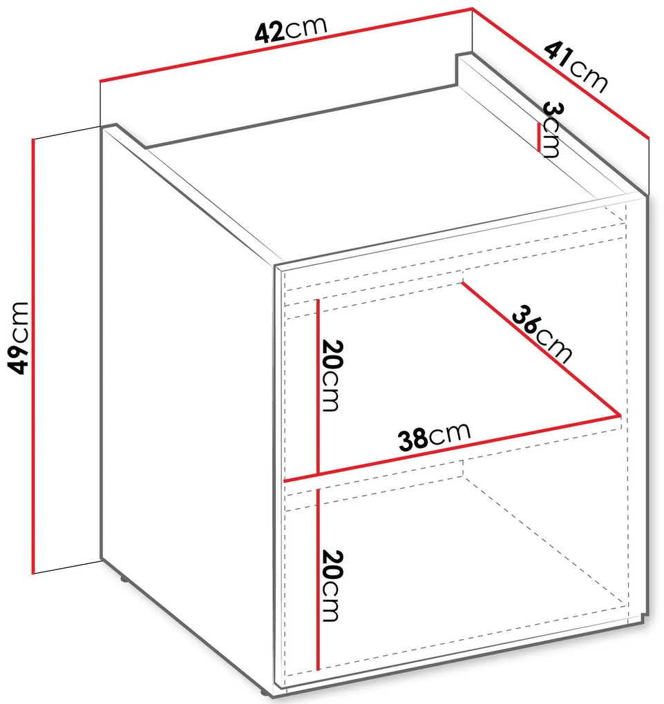 Нощно шкафче Sigma