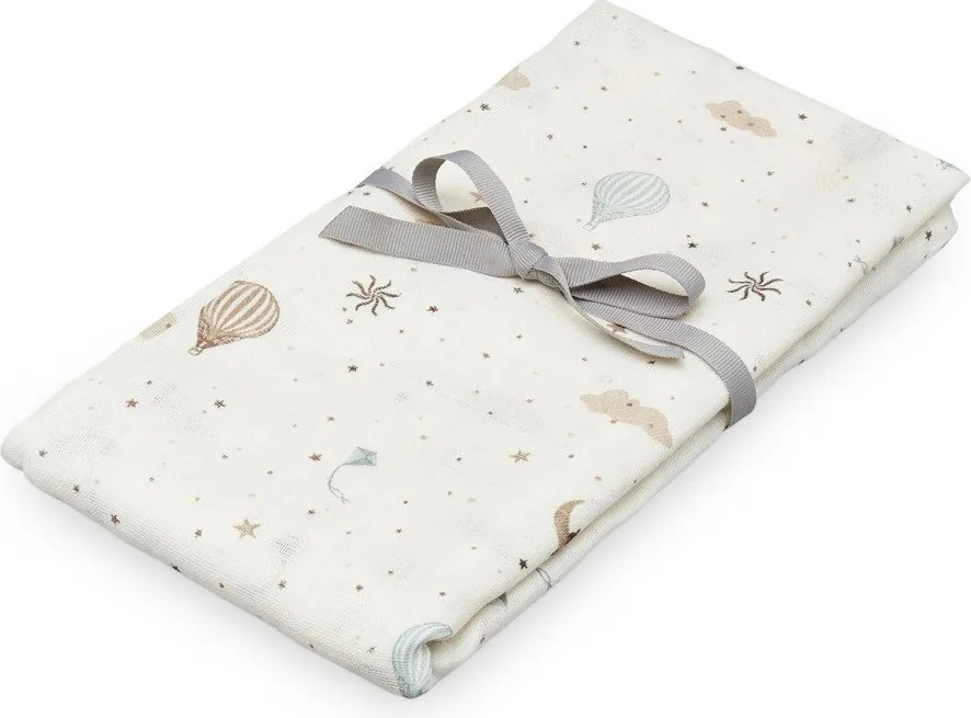 Пелена от органичен памук в цвят слонова кост 120x120 cm Dreamland – Cam Cam Copenhagen